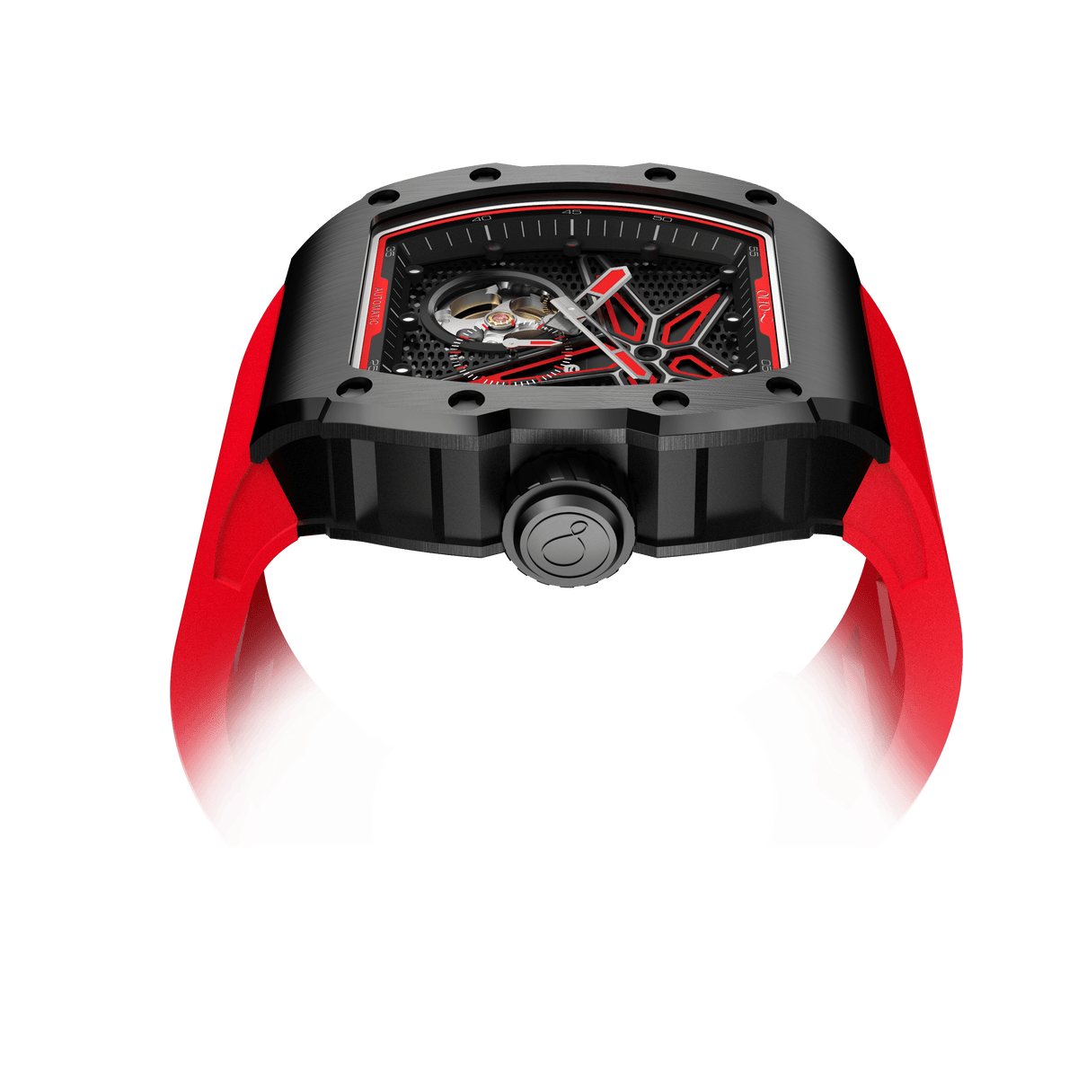 OLTO-8 REEF Skeleton Automatic Watch Red
