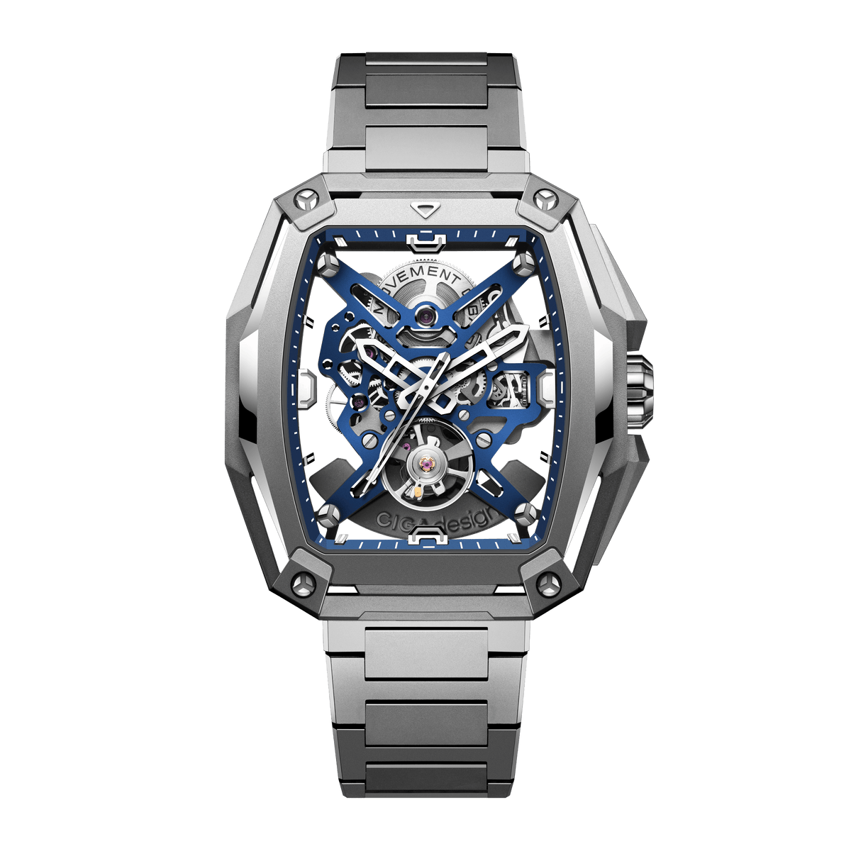 CIGA design SKELETON AUTOMATIC WATCH HUNTER TITANIUM