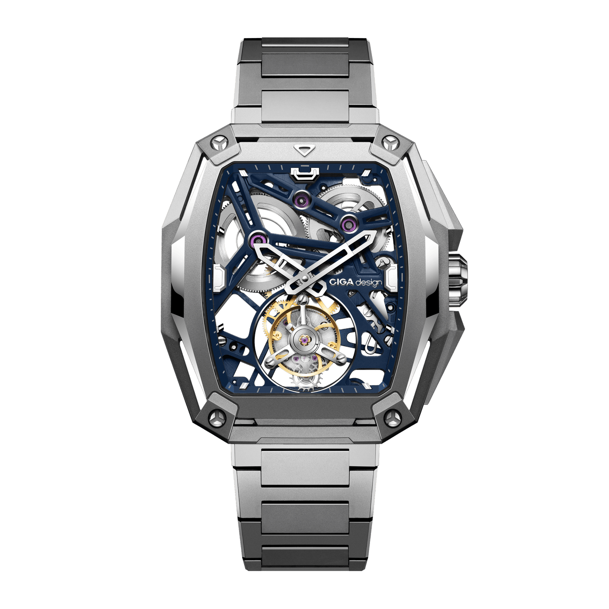 CIGA design ADVANCED SKELETON COMPLICATION WATCH HUNTER · TOURBILLON