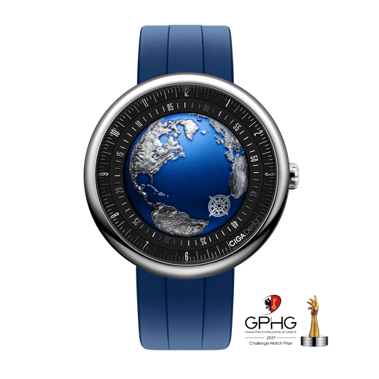 CIGA design GPHG-WINNING LINEAGE AUTOMATIC WATCH BLUE PLANET ATLANTIC