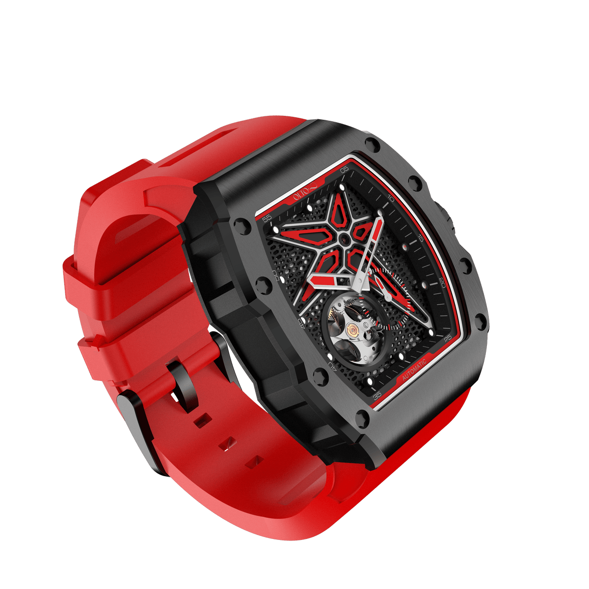 OLTO-8 REEF Skeleton Automatic Watch Red