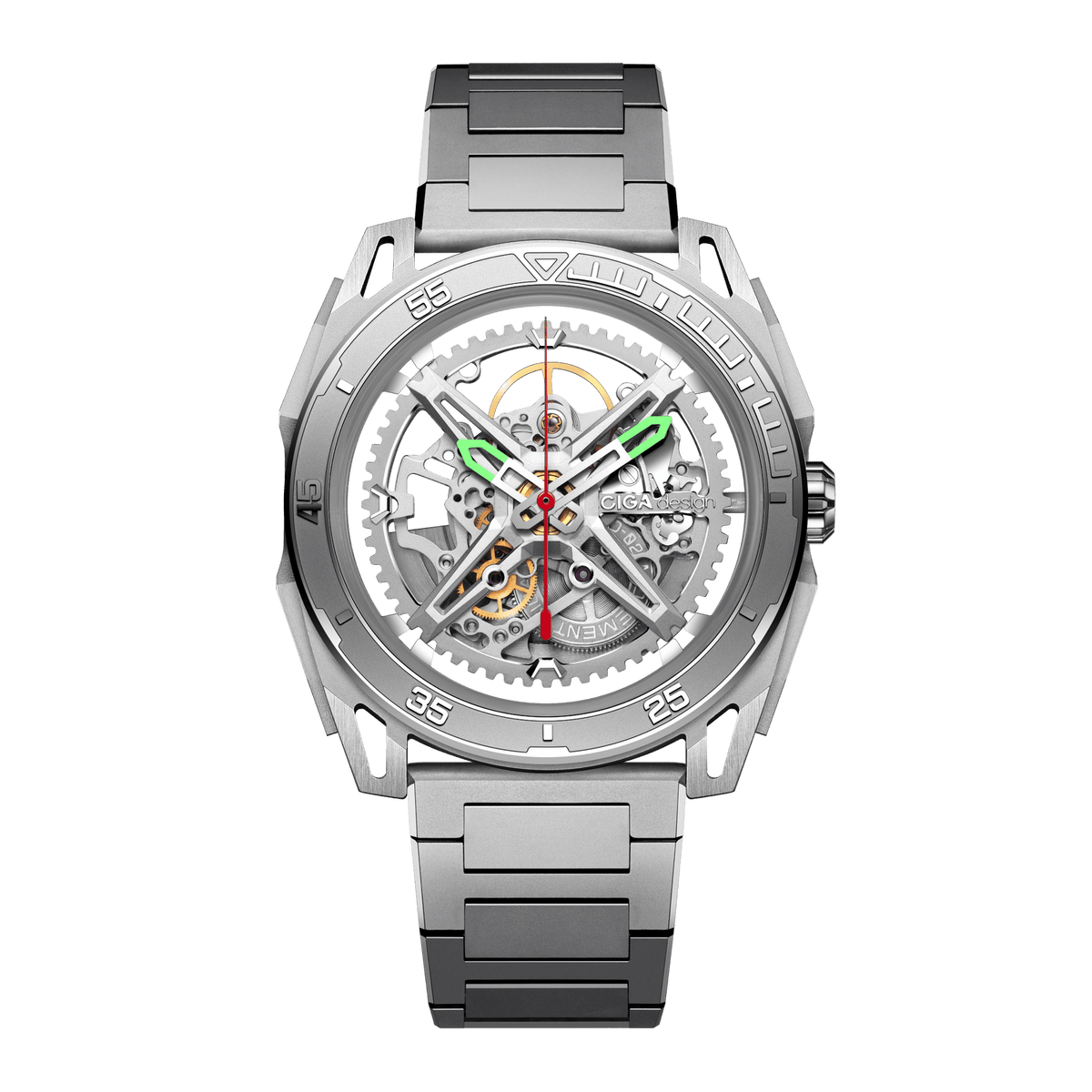 CIGA design ROUND AUTOMATIC SKELETON WATCH · FALCON