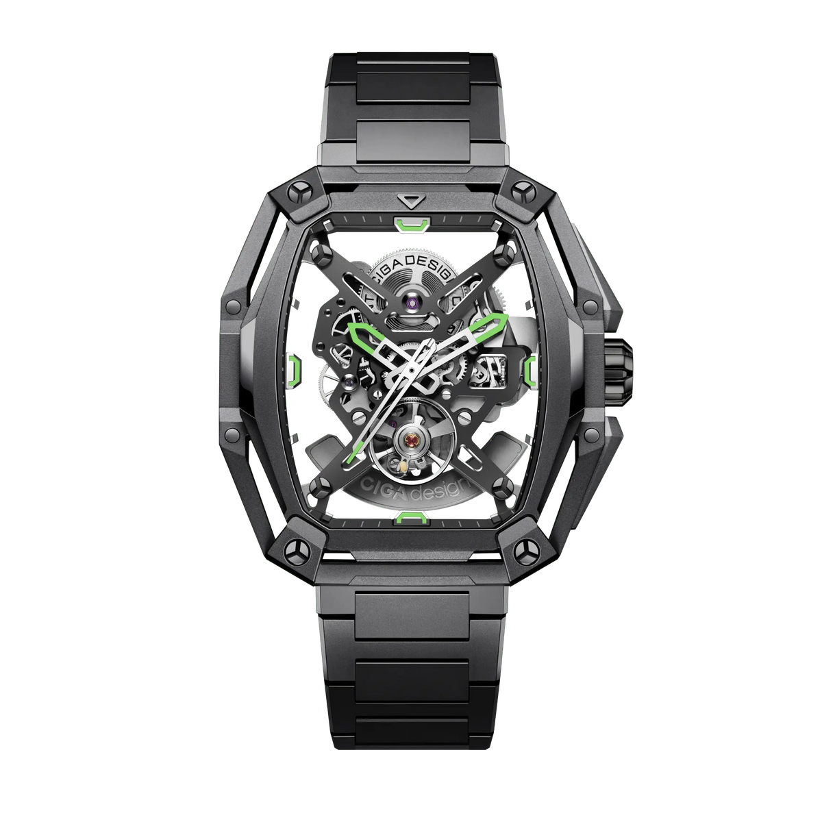 CIGA design SKELETON AUTOMATIC WATCH HUNTER STEEL