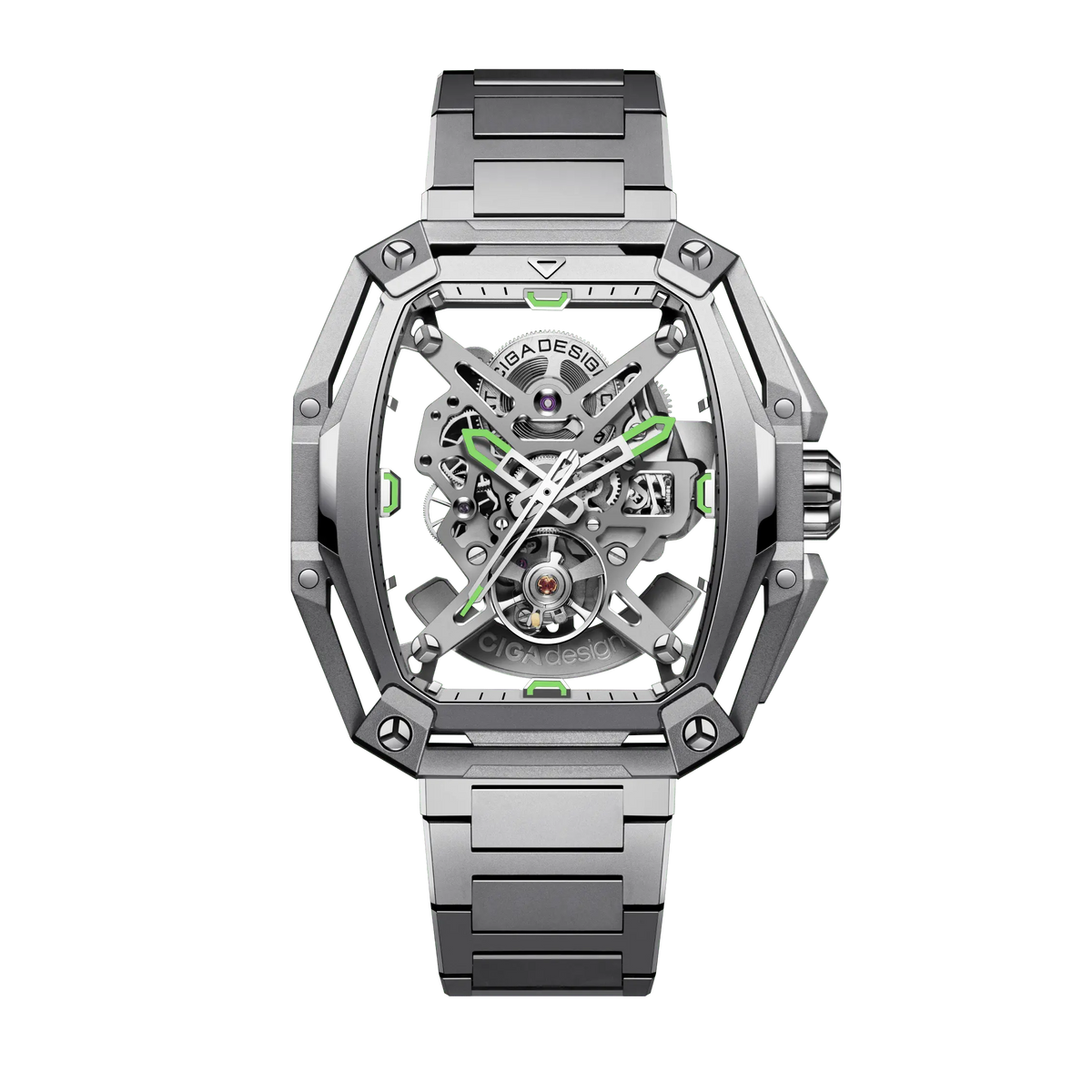 CIGA design SKELETON AUTOMATIC WATCH HUNTER STEEL