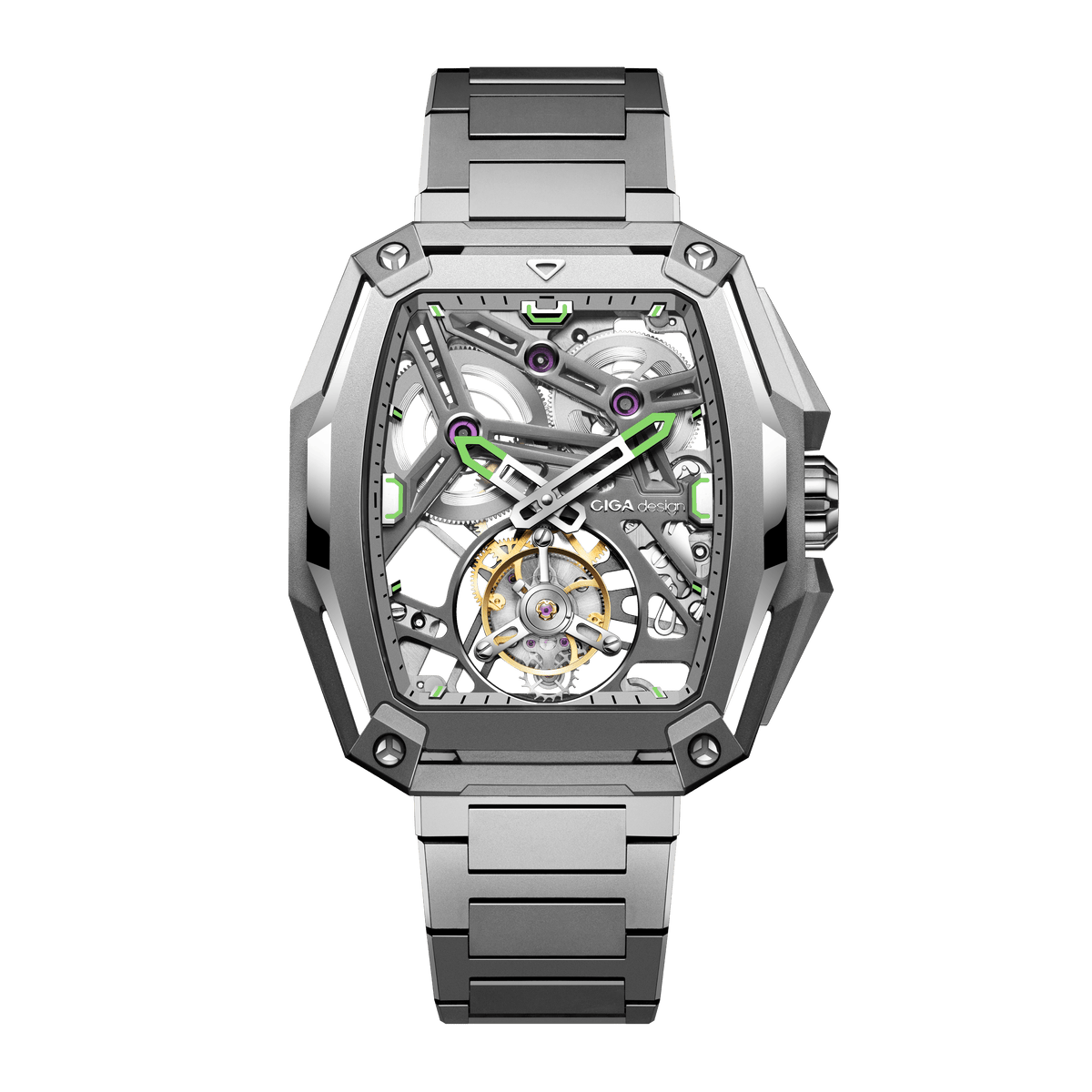 CIGA design ADVANCED SKELETON COMPLICATION WATCH HUNTER · TOURBILLON