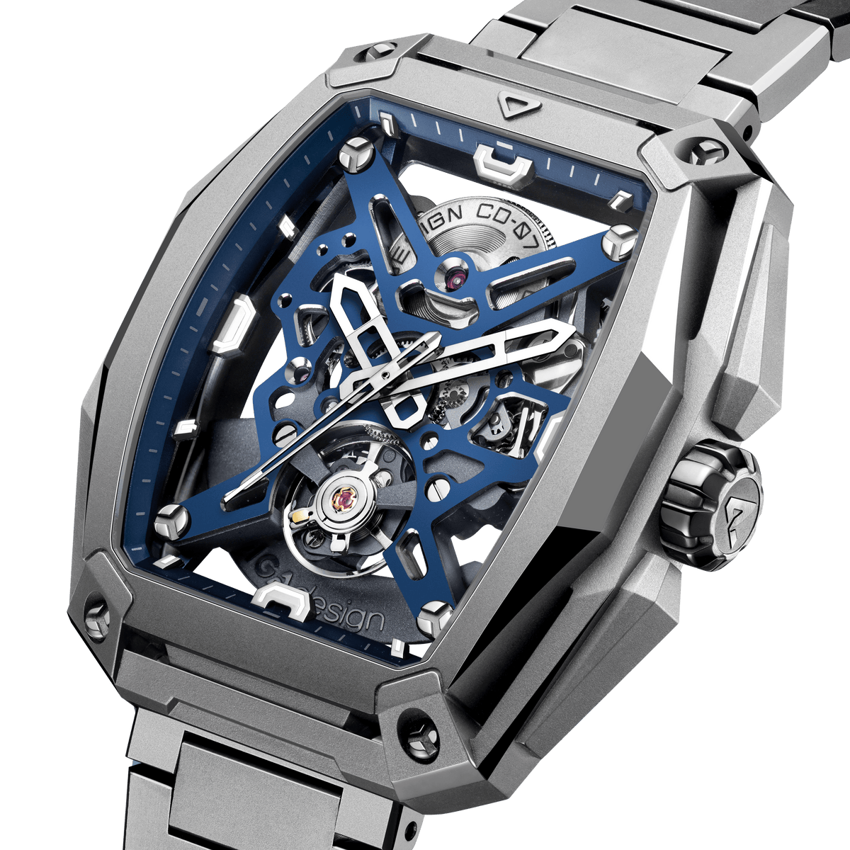 CIGA design SKELETON AUTOMATIC WATCH HUNTER TITANIUM