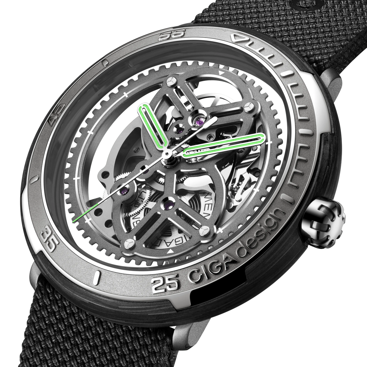 CIGA design RACING-INSPIRED AUTOMATIC SKELETON WATCH VECTOR