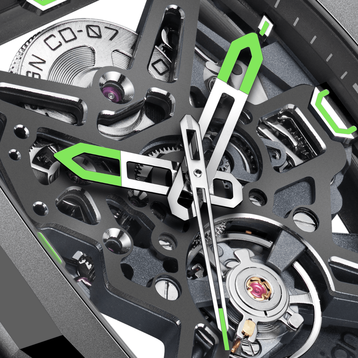 CIGA design SKELETON AUTOMATIC WATCH HUNTER TITANIUM