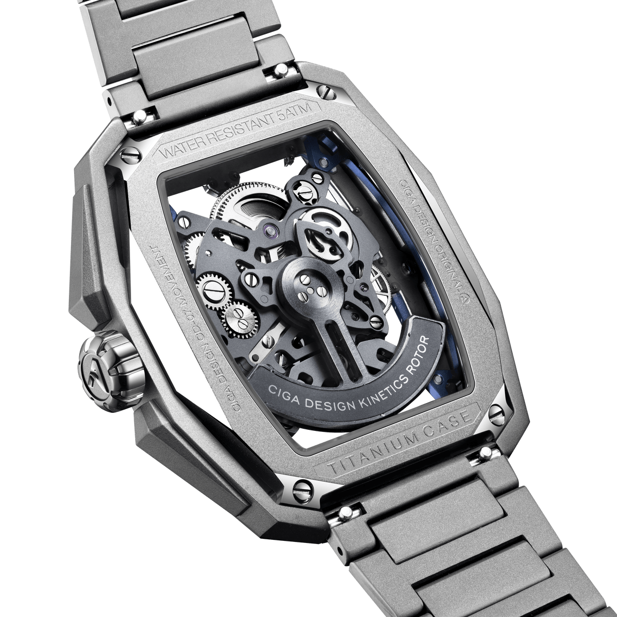 CIGA design SKELETON AUTOMATIC WATCH HUNTER TITANIUM