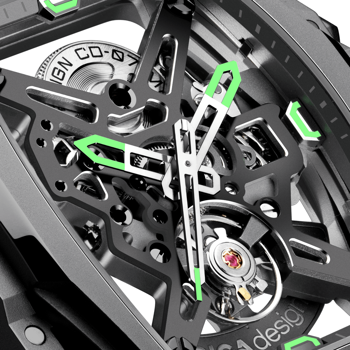 CIGA design SKELETON AUTOMATIC WATCH HUNTER STEEL