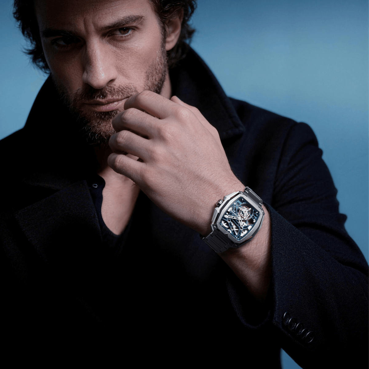 CIGA design ADVANCED SKELETON COMPLICATION WATCH HUNTER · TOURBILLON