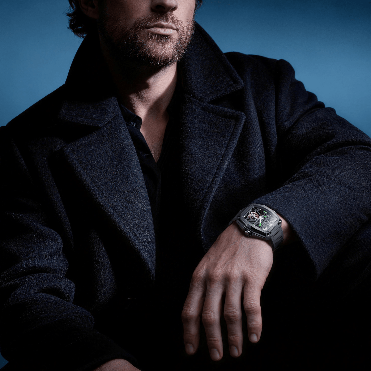 CIGA design ADVANCED SKELETON COMPLICATION WATCH HUNTER · TOURBILLON