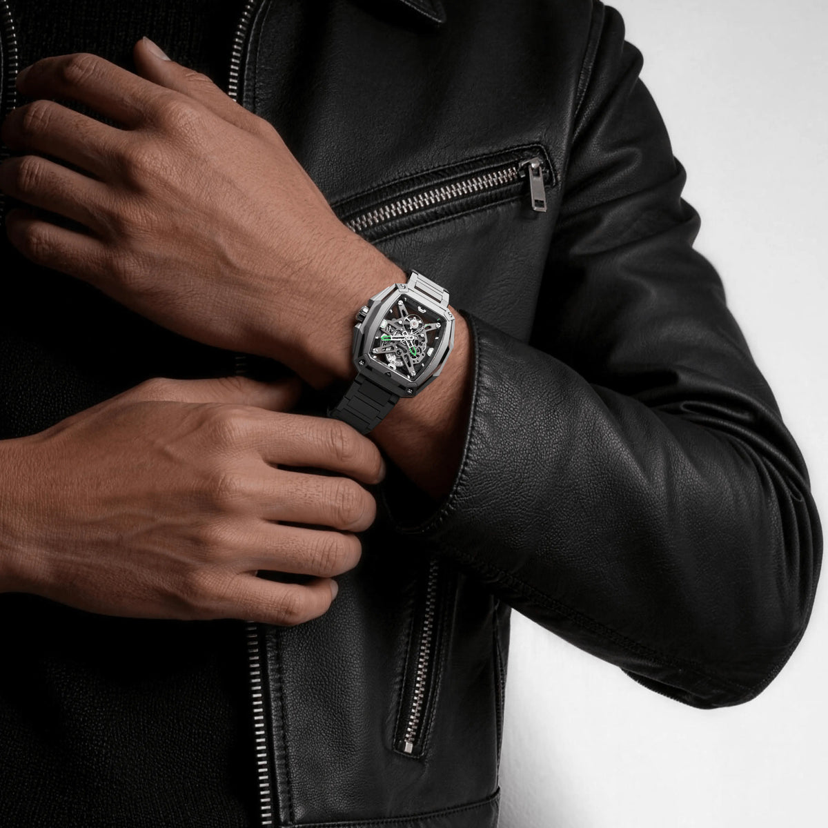 CIGA design SKELETON AUTOMATIC WATCH HUNTER TITANIUM