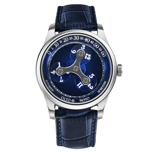 OLTO-8 ROTO Wandering Hour Automatic Watch Ocean Blue