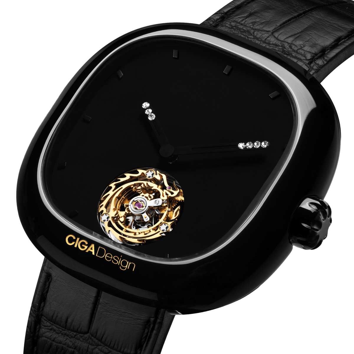 CIGA design MECHANICAL WATCH TOURBILLON CHINESE ZODIAC YEAR OF THE DRAGON
