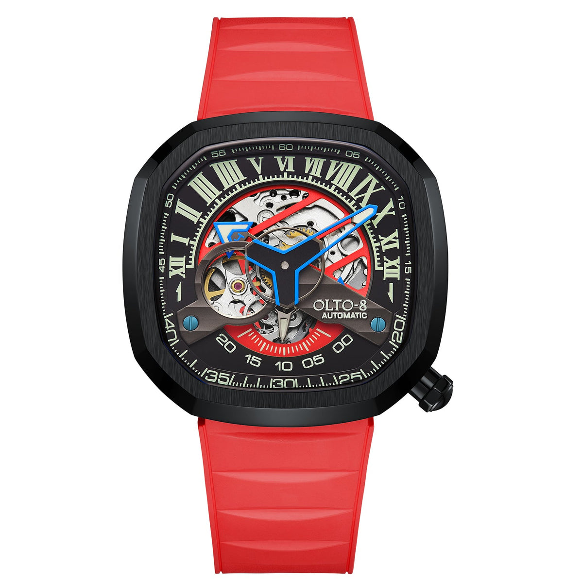 OLTO-8 INFINITY-II RPM-Style Automatic Watch Black