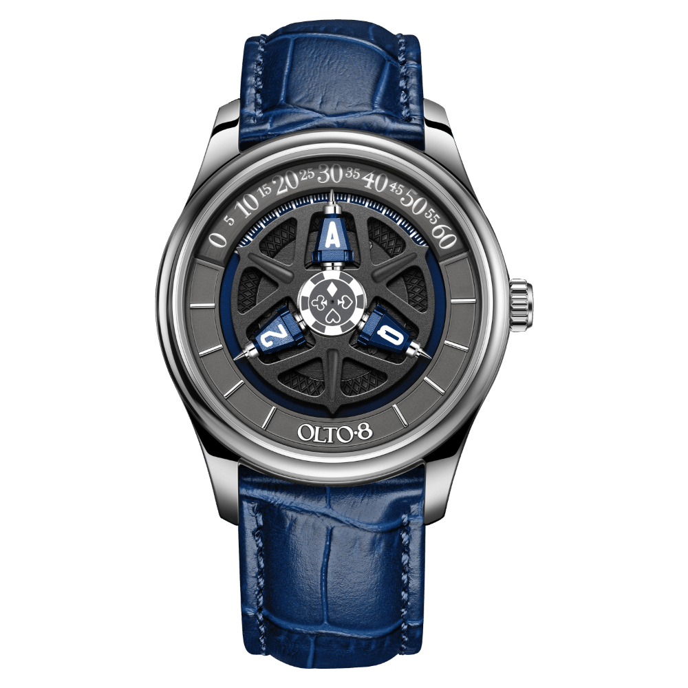 OLTO-8 KING 3D Satellite Hour Wheel Automatic Ocean Blue