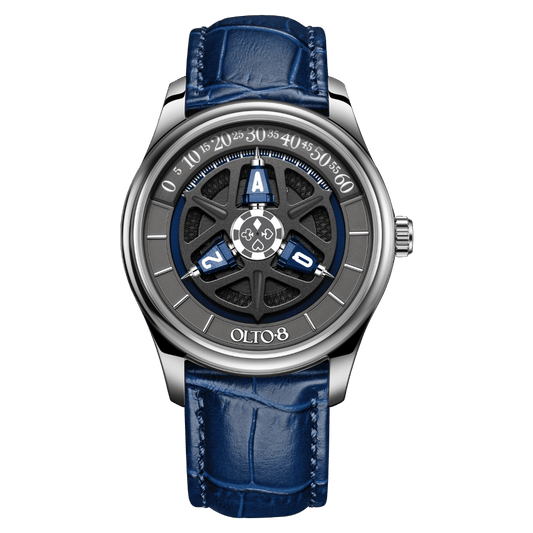 OLTO-8 KING 3D Satellite Hour Wheel Automatic Ocean Blue