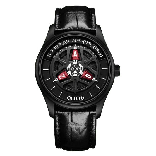 OLTO-8 KING 3D Satellite Hour Wheel Automatic Dice Red