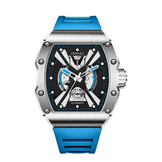 OLTO-8 EXPLORE-X Skeleton Automatic Watch Blue