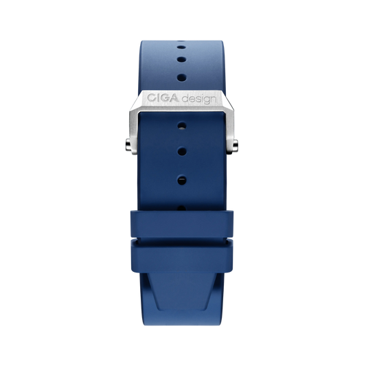 CIGA design Blue Planet exclusive fluororubber strap