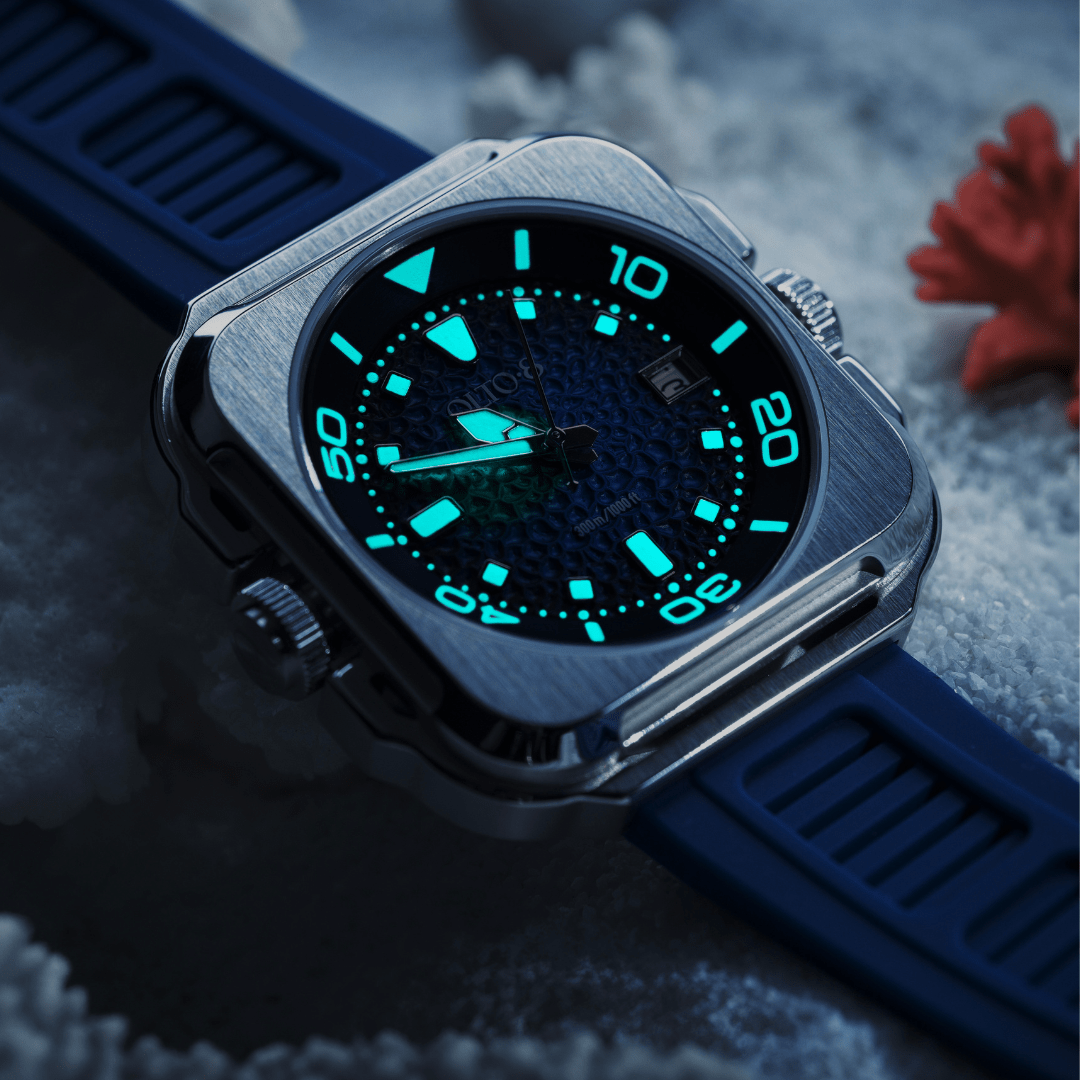 OLTO-8 Coral Steward Diving Automatic Watch Marine Blue