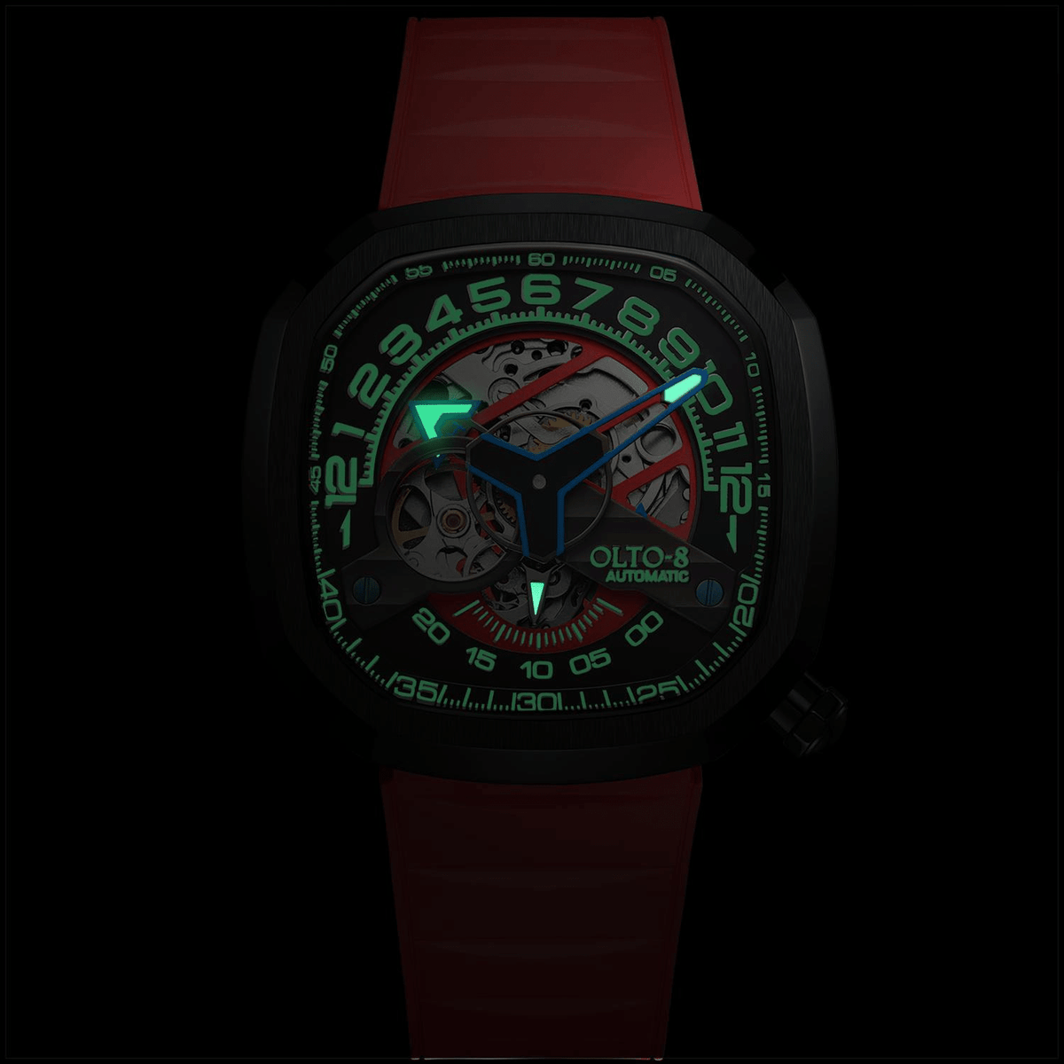 OLTO-8 INFINITY-II RPM-Style Automatic Watch Black