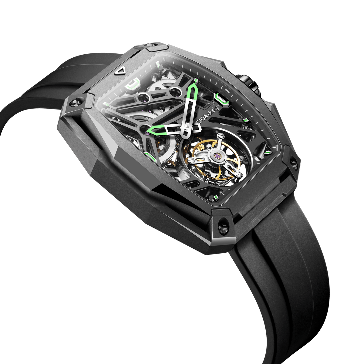 CIGA design ADVANCED SKELETON COMPLICATION WATCH HUNTER · TOURBILLON