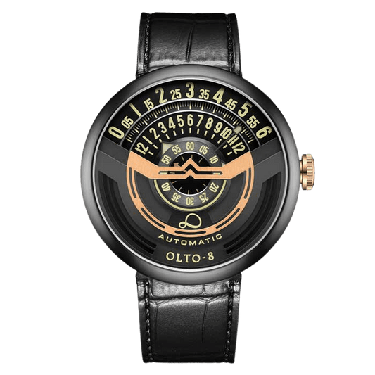 OLTO-8 INFINITY-I RPM-Style Automatic Watch Gold-Black
