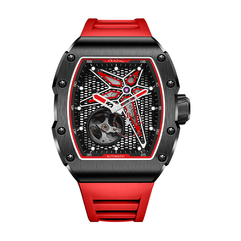 OLTO-8 REEF Skeleton Automatic Watch Red