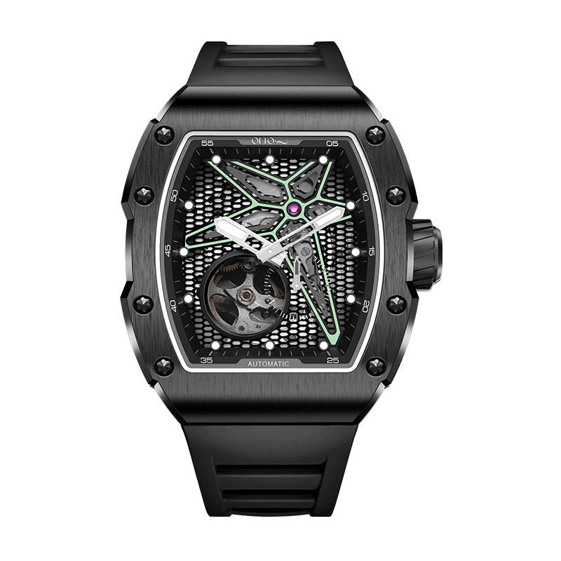 OLTO-8 REEF Skeleton Automatic Watch Black