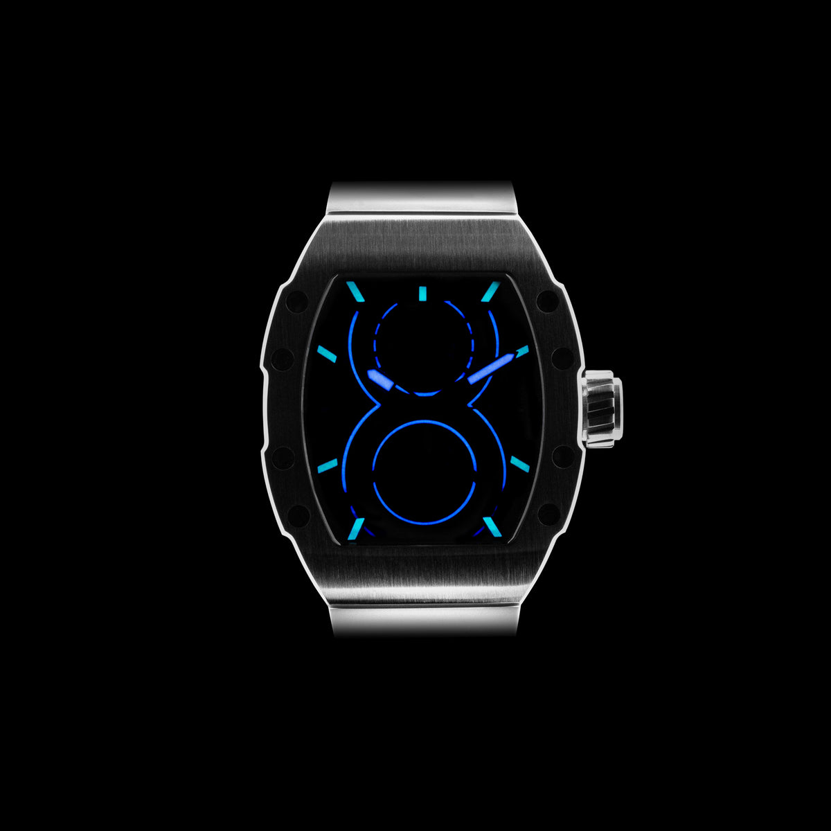 OLTO-8 SHOT Skeleton Automatic Watch White