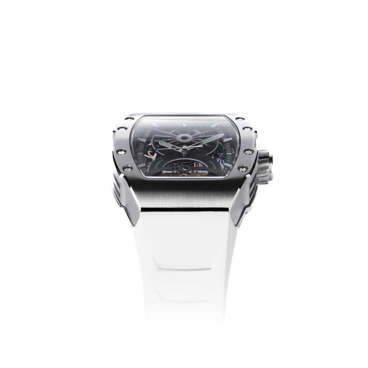OLTO-8 SHOT Skeleton Automatic Watch White