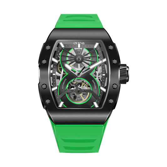 OLTO-8 SHOT Skeleton Automatic Watch Green