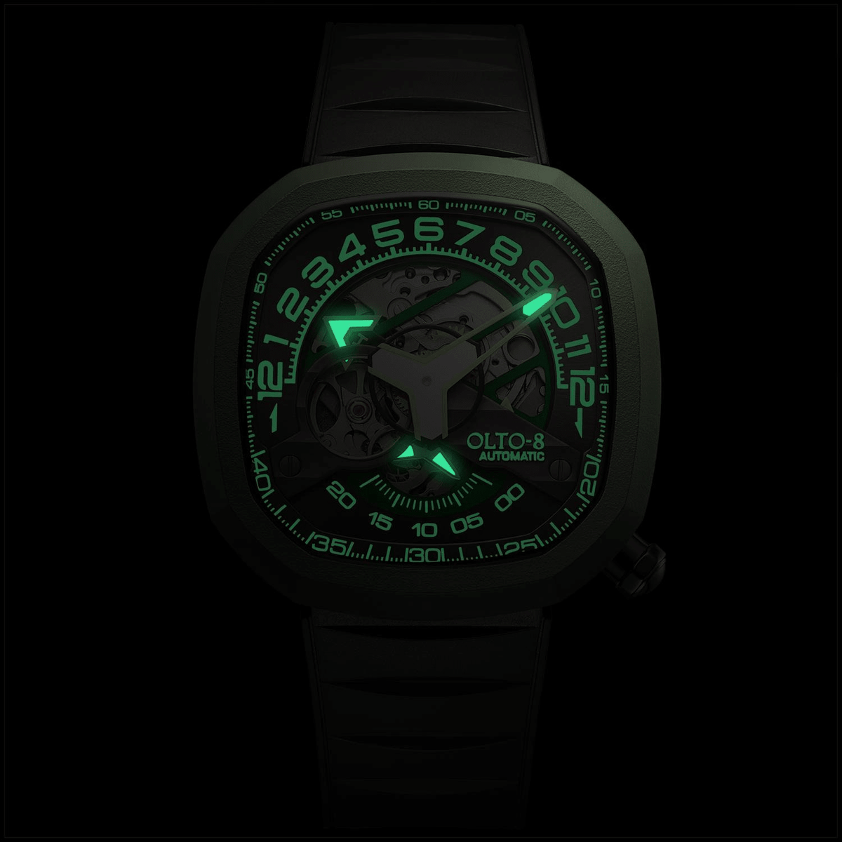 OLTO-8 INFINITY-II RPM-Style Automatic Watch Green