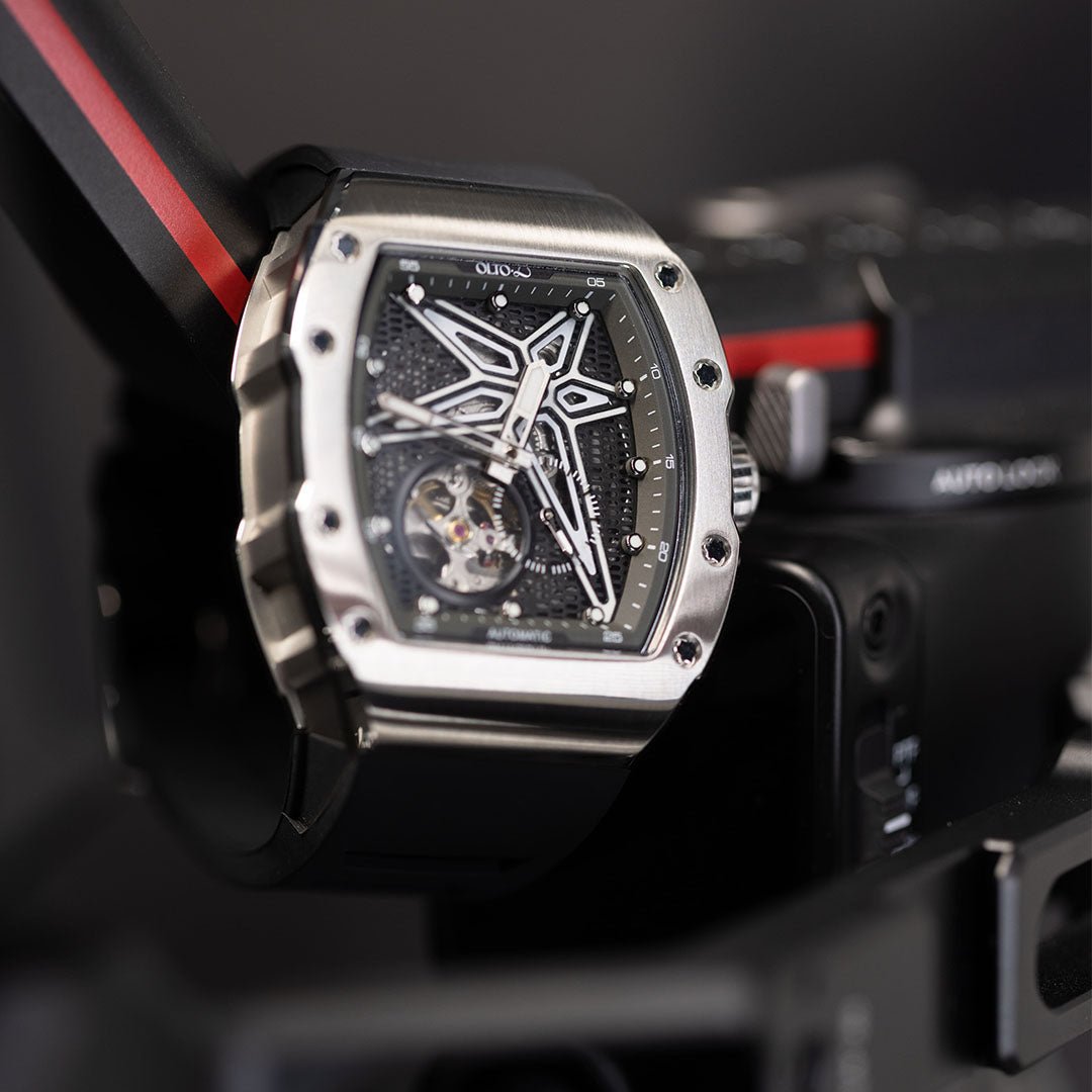 OLTO-8 REEF Skeleton Automatic Watch Silver