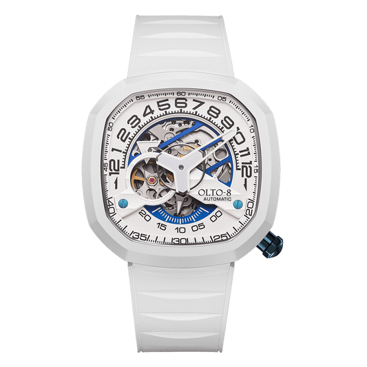 OLTO-8 INFINITY II RPM-Style Automatic Watch White